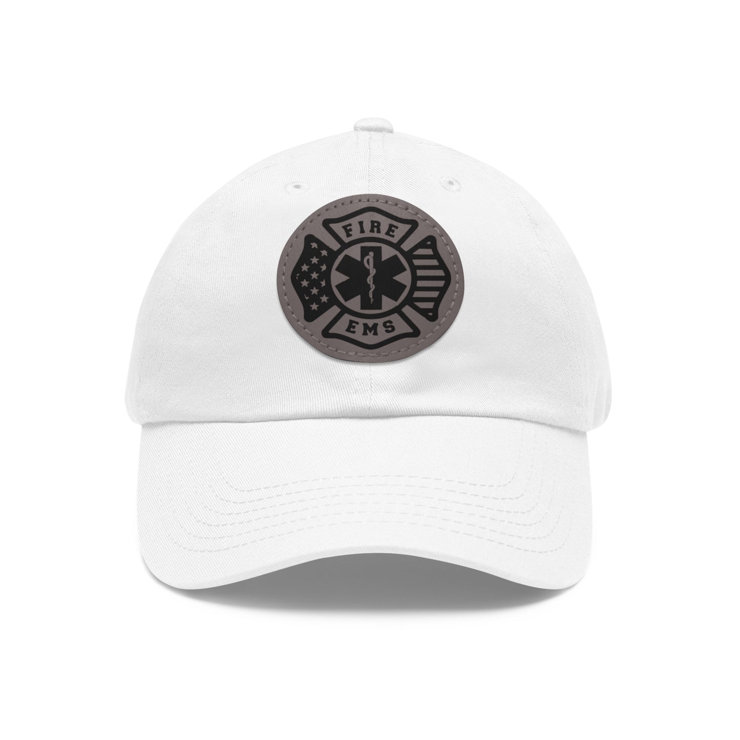 Fire/EMS Firefighter Leather Patch Hat