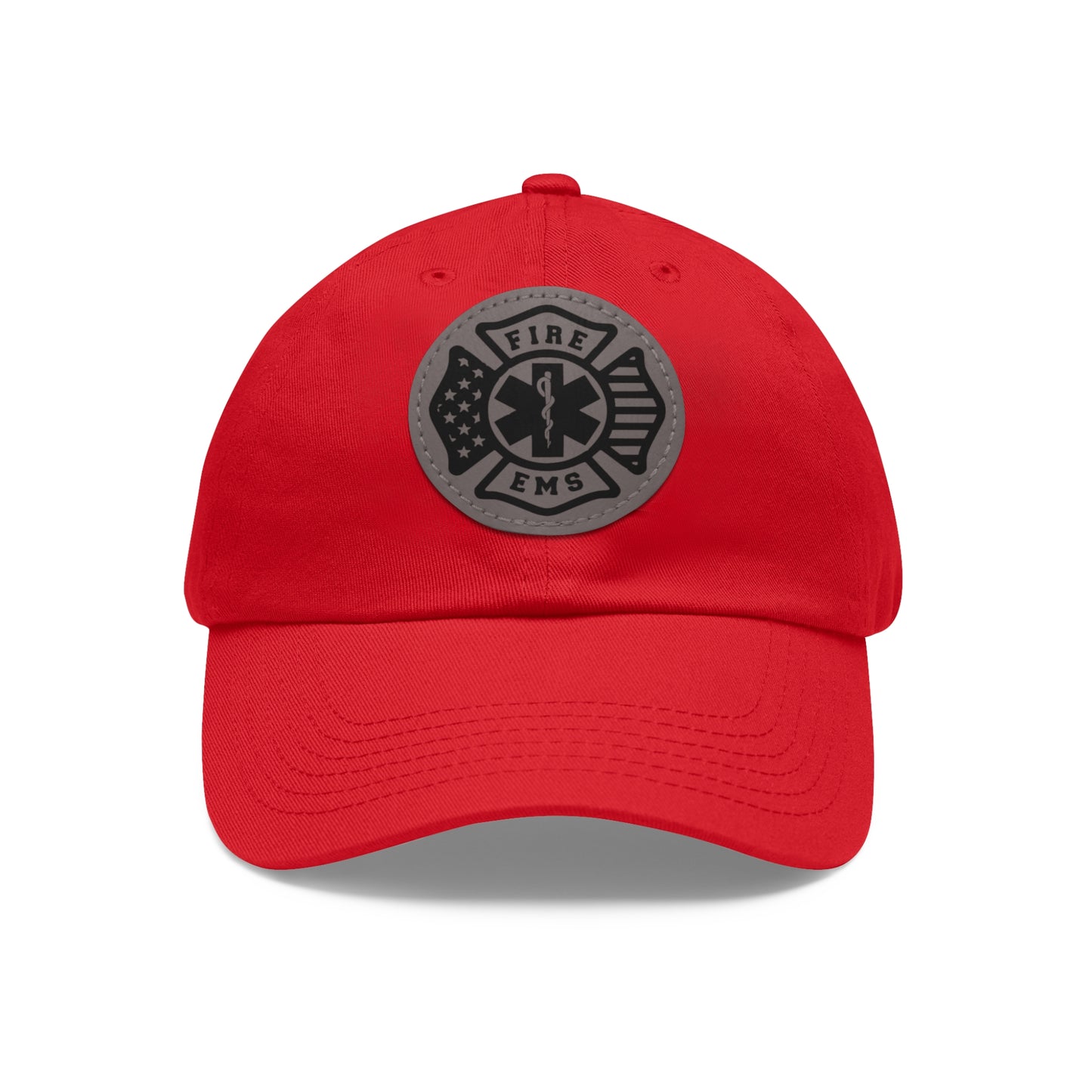 Fire/EMS Firefighter Leather Patch Hat