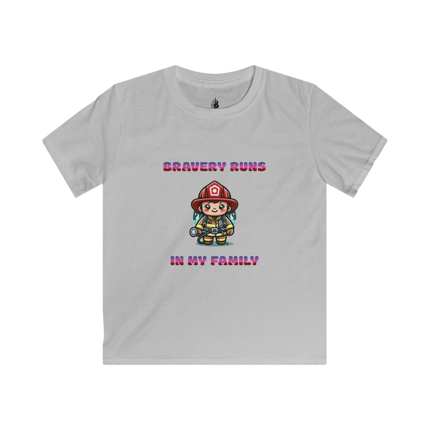 Bravery Runs in My Family Childrens Firefighter T-Shirt