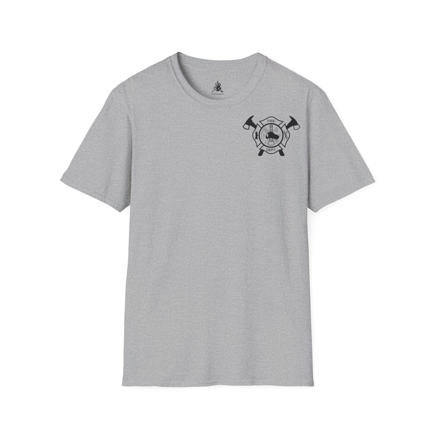FIRE DEPT Firefighter T-Shirt without American Flag