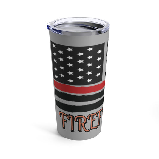 Firefighter Thin Red Line Tumbler 20oz