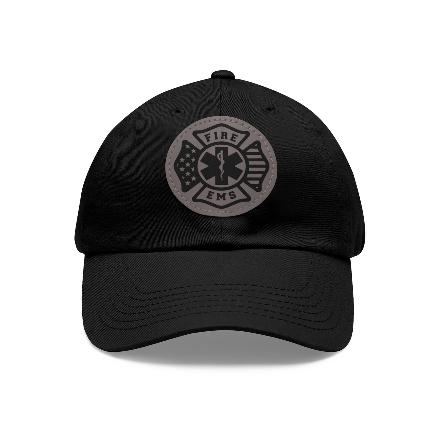 Fire/EMS Firefighter Leather Patch Hat